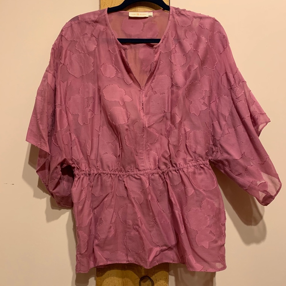Tory Burch Pink Caftan Top with Shell